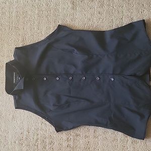 Emporio Armani Cotton poly sleeveless blouse